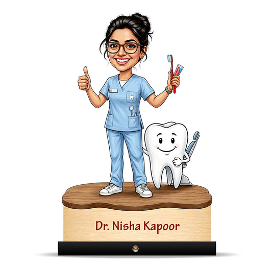 Dentist Doctor Caricature for Female Doctor C570