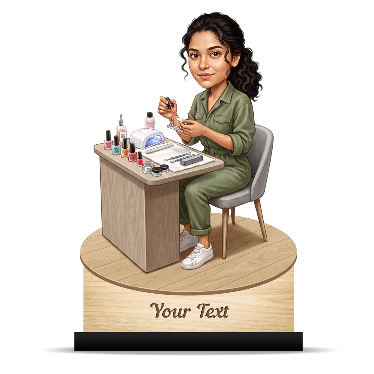 Personalized Gift for Beautician, Makeup Artist & Makeup Lover Caricature C1177