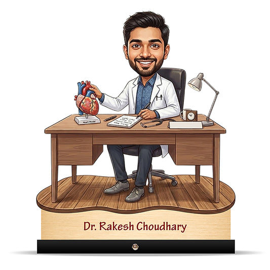 Cardiologist Doctor Caricature C498