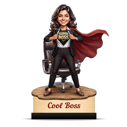 Personalized Female Cool Boss Caricature C866