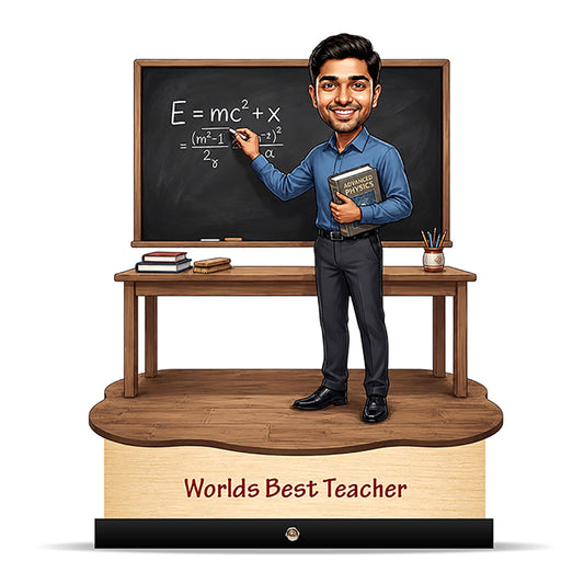 Worlds Best Teacher Caricature C530