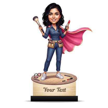Personalized Gift for Beautician, Makeup Artist & Makeup Lover Caricature C1184
