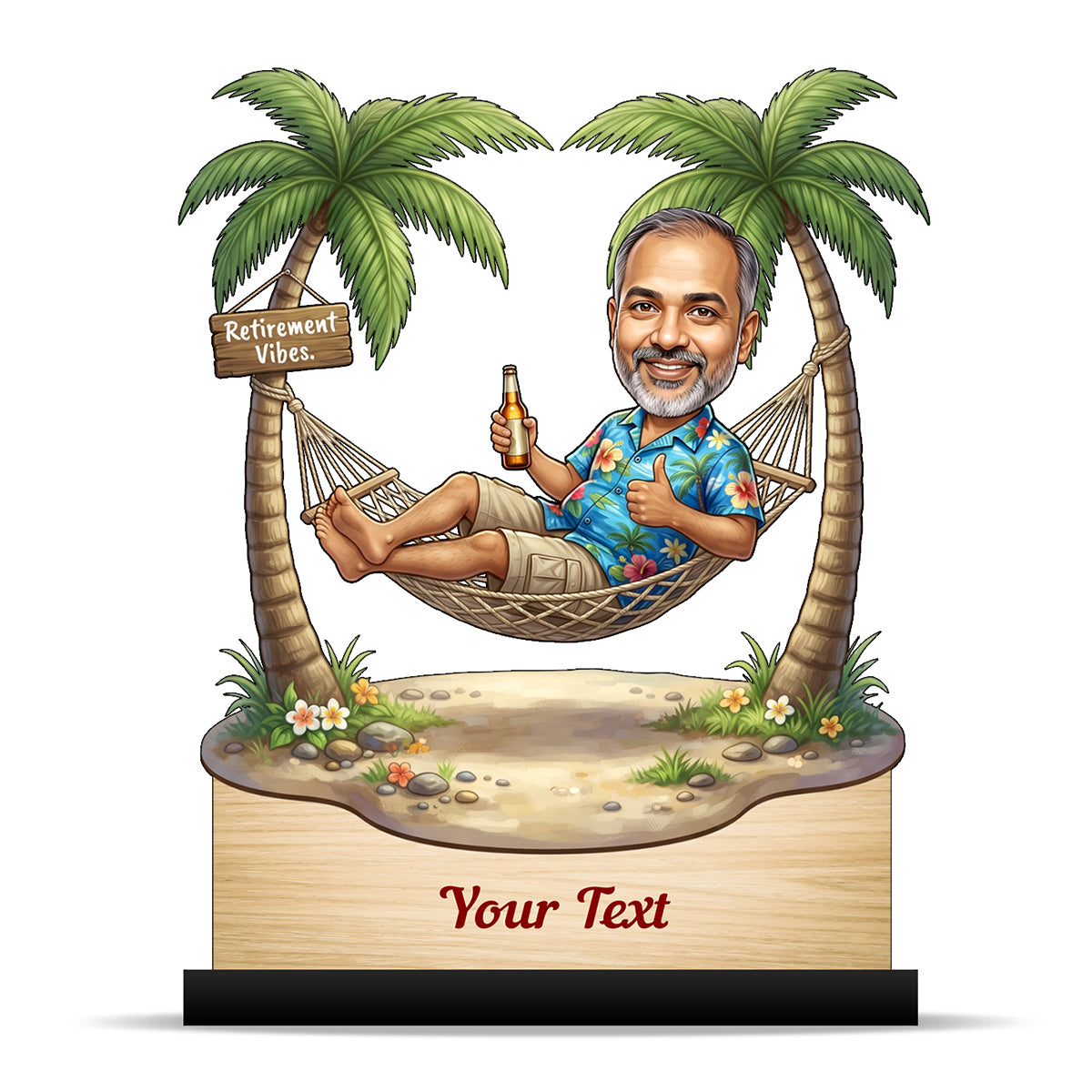 Personalized Male Retirement Caricature C1060