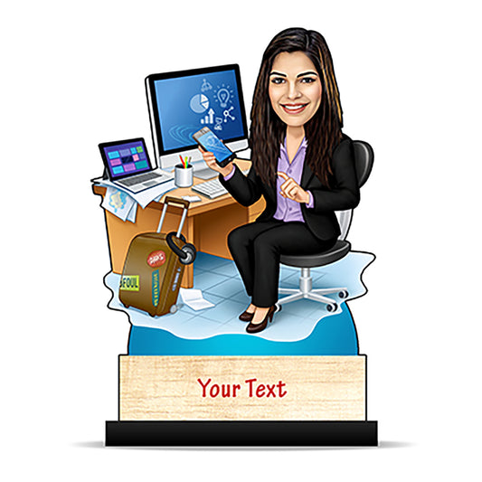 Corporate Female Caricature C401