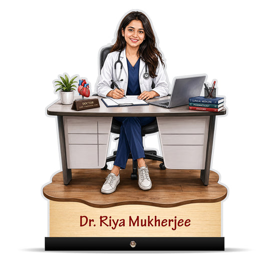 Personalized Female Doctor's Caricature C799