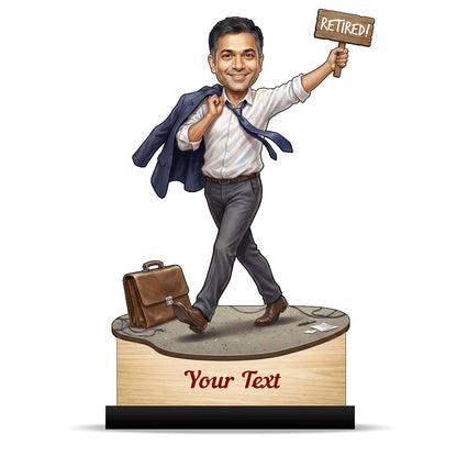 Personalized Male Retirement Caricature C1055