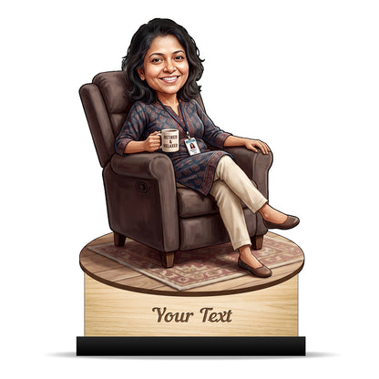 Personalized Female Retirement Caricature C1062
