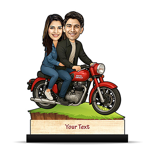 Couple on Bike Caricature C377
