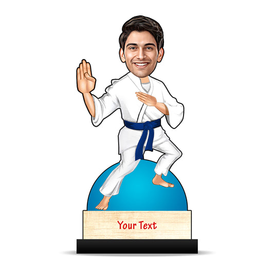 Karate Martial Art Male Caricature C397
