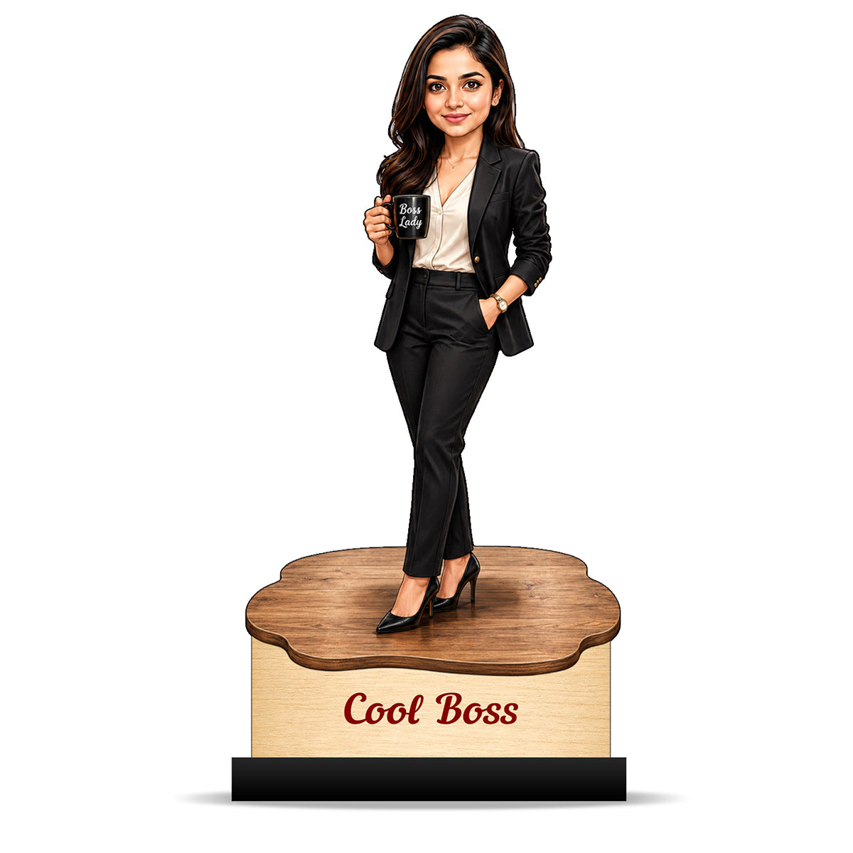 Personalized Female Cool Boss Caricature C864