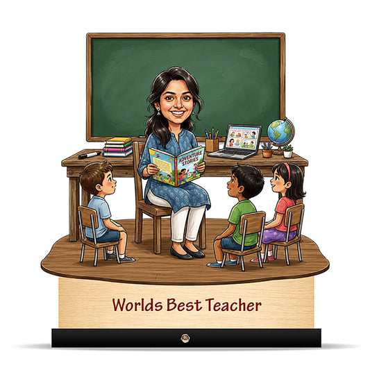 Worlds Best Nursery Teacher Caricature C538