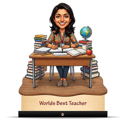 Worlds Best Teacher Caricature C518