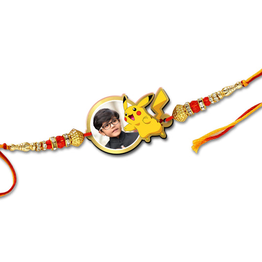Pikachu Kids Photo Rakhi R014