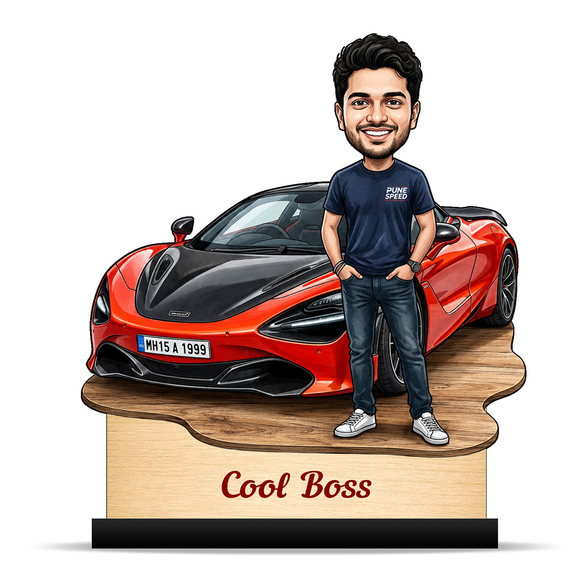 Personalized Cool Boss Caricature C834
