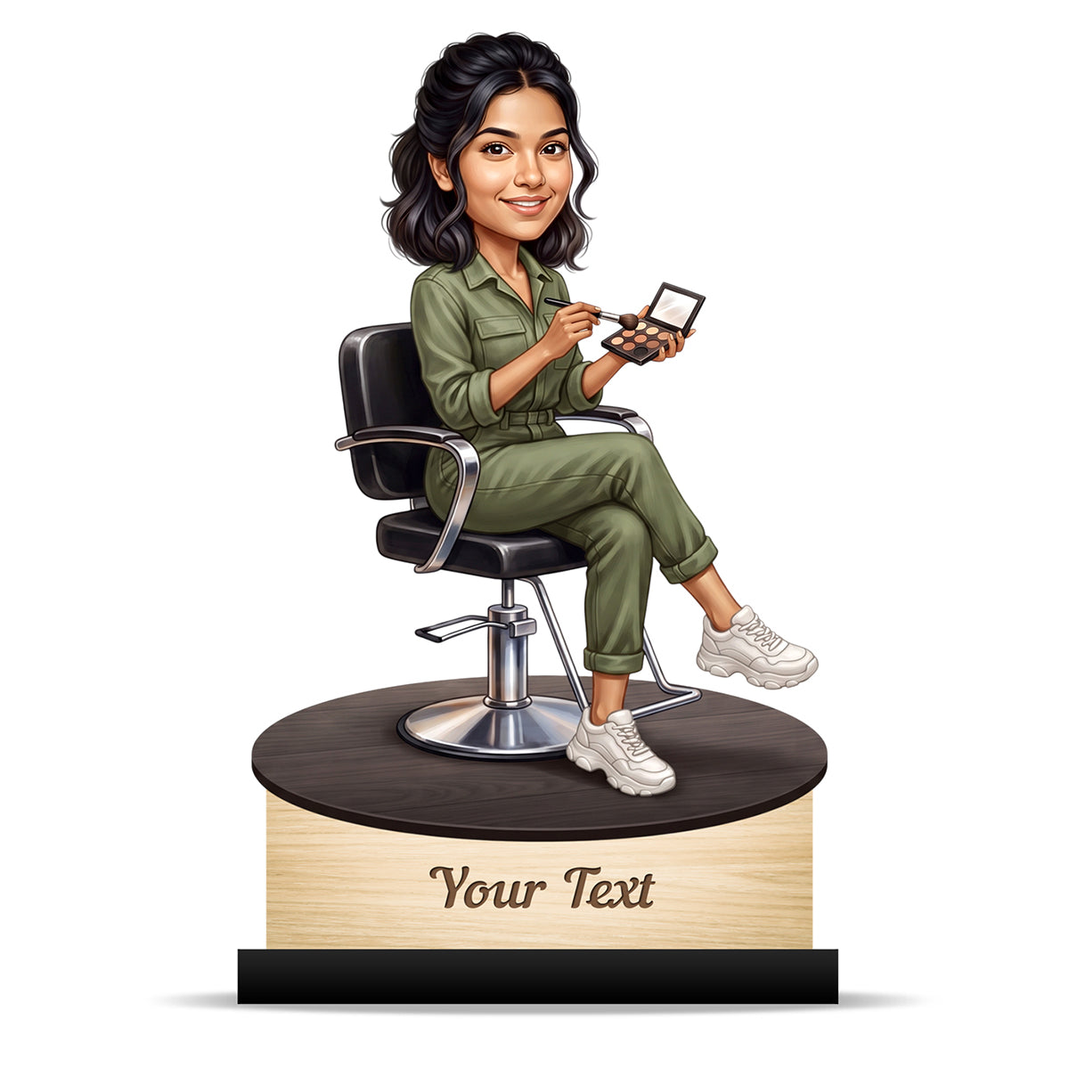 Personalized Gift for Beautician, Makeup Artist & Makeup Lover Caricature C1176
