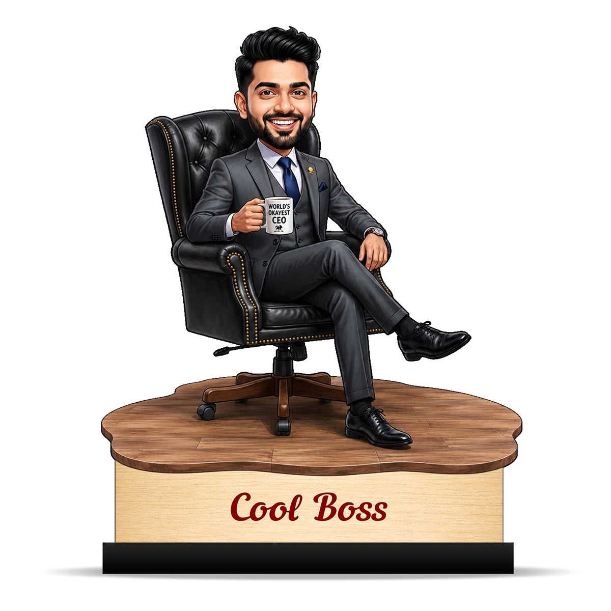 Personalized Cool Boss Caricature C836