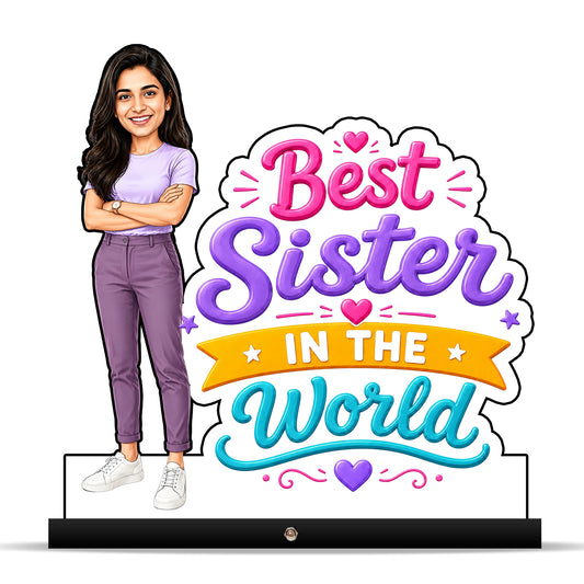 Raksha Bandhan Caricature for Sister C577