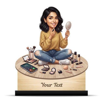 Personalized Gift for Beautician, Makeup Artist & Makeup Lover Caricature C1199