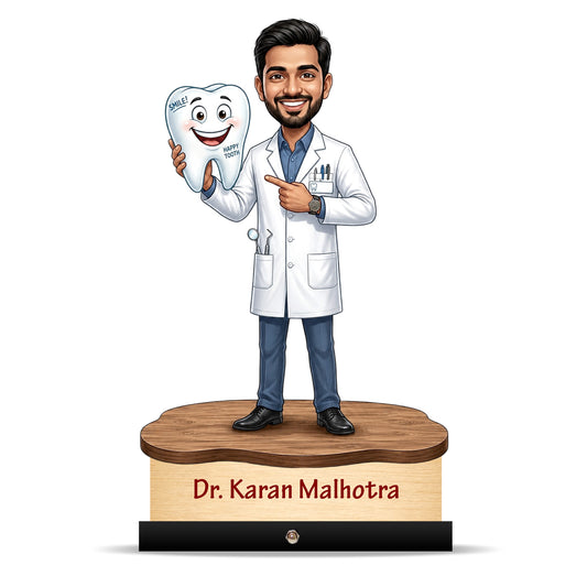 Dentist Doctor Caricature for Male Doctor C568