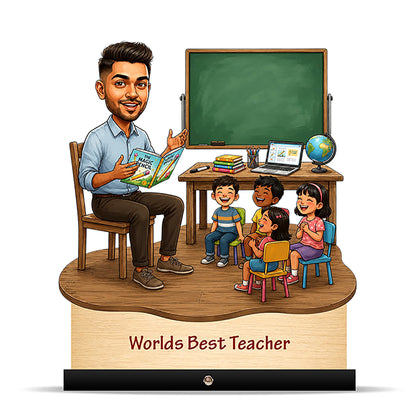 Worlds Best Nursery Teacher Caricature C539