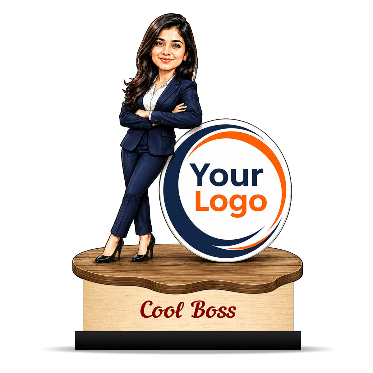 Personalized Female Cool Boss Caricature C859