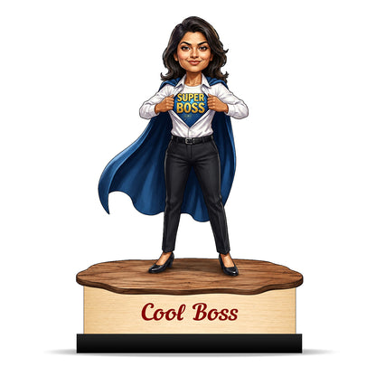 Personalized Female Cool Boss Caricature C860