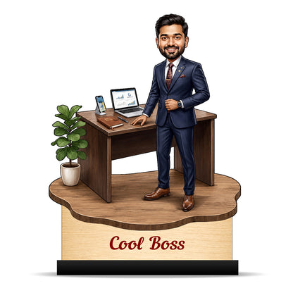 Personalized Cool Boss Caricature C826
