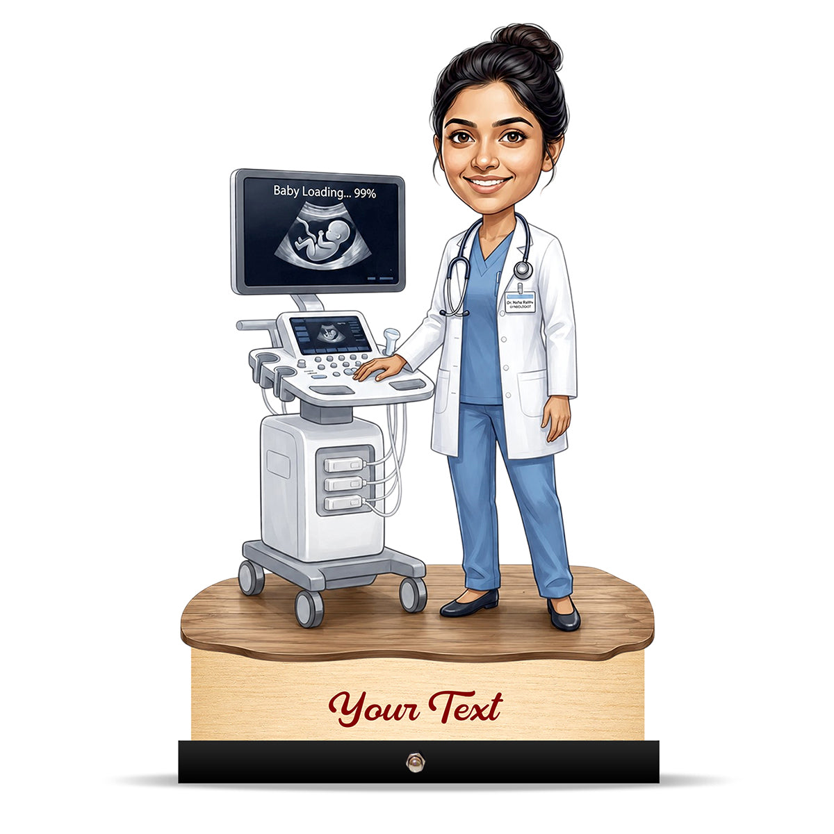 Gynecologist Doctor Caricature C621