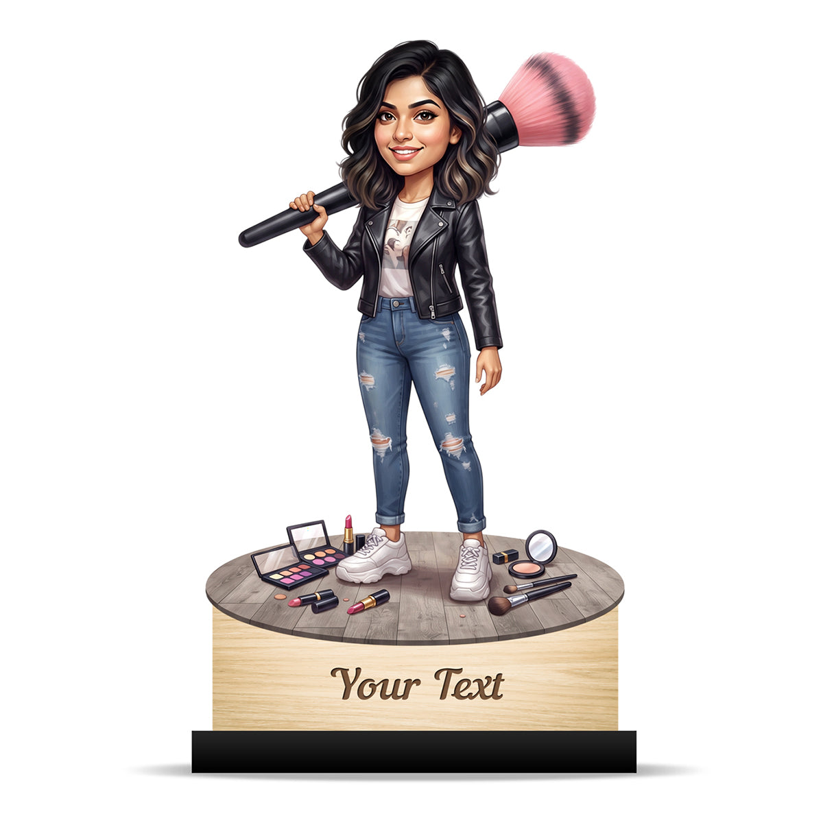 Personalized Gift for Beautician, Makeup Artist & Makeup Lover Caricature C1171