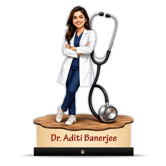 Personalized Female Doctor's Caricature C793