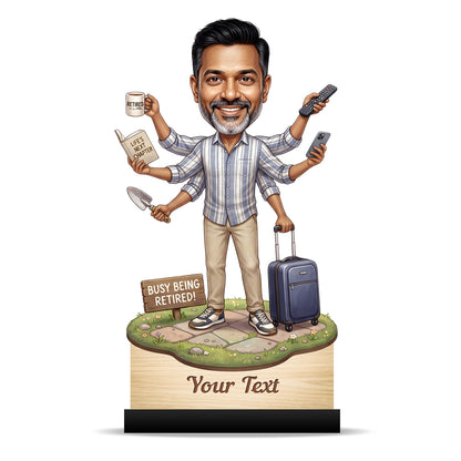 Personalized Male Retirement Caricature C1096