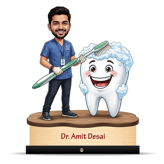 Dentist Doctor Caricature for Male Doctor C573