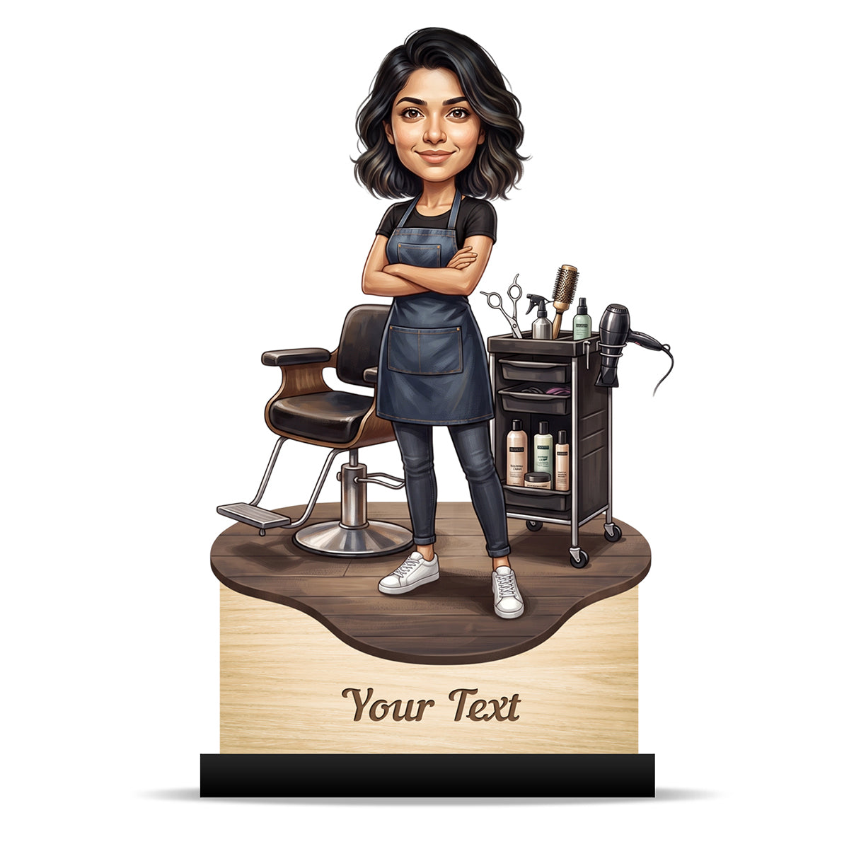 Personalized Gift for Beautician, Makeup Artist & Makeup Lover Caricature C1205