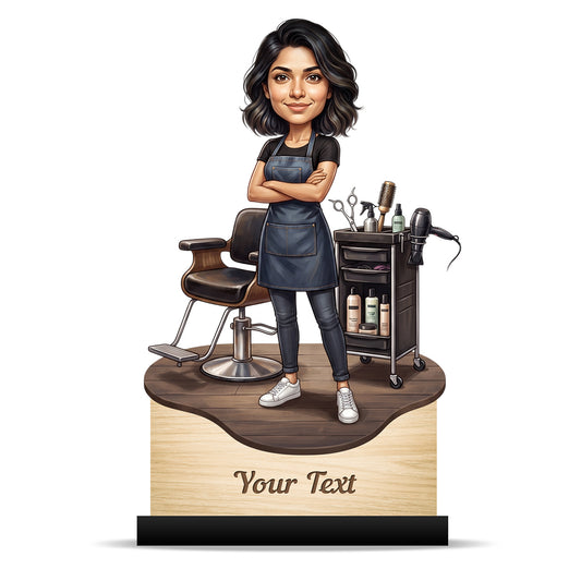 Personalized Gift for Beautician, Makeup Artist & Makeup Lover Caricature C1205