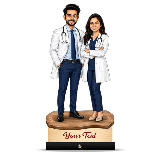 Couple Doctor Caricature C617