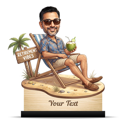 Personalized Male Retirement Caricature C1078