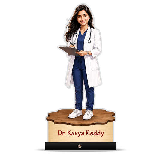 Personalized Female Doctor's Caricature C783