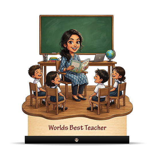 Worlds Best Nursery Teacher Caricature C536