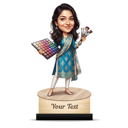 Personalized Gift for Beautician, Makeup Artist & Makeup Lover Caricature C1187
