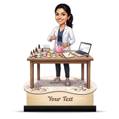 Personalized Gift for Beautician, Makeup Artist & Makeup Lover Caricature C1174
