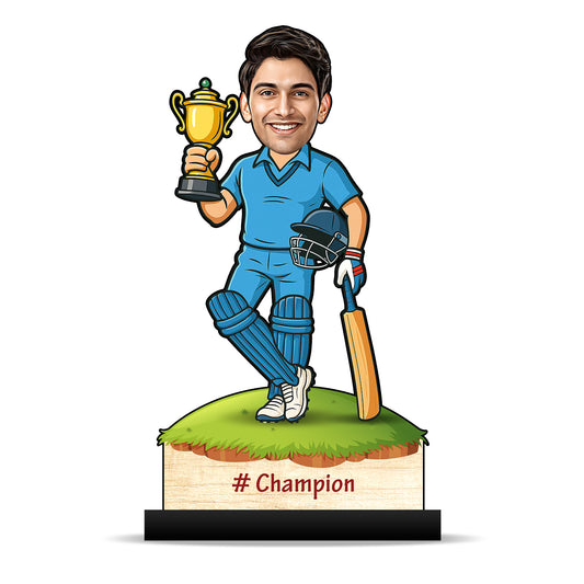 Cricket Player Caricature C371