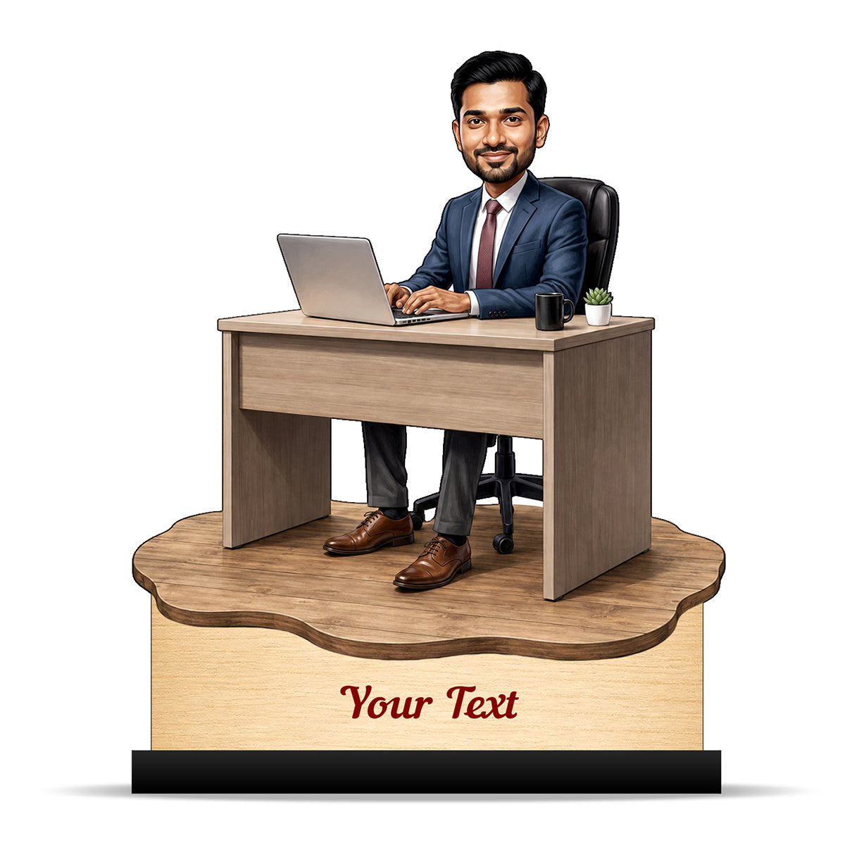 Personalized Corporate Office Male Employee Caricature C919