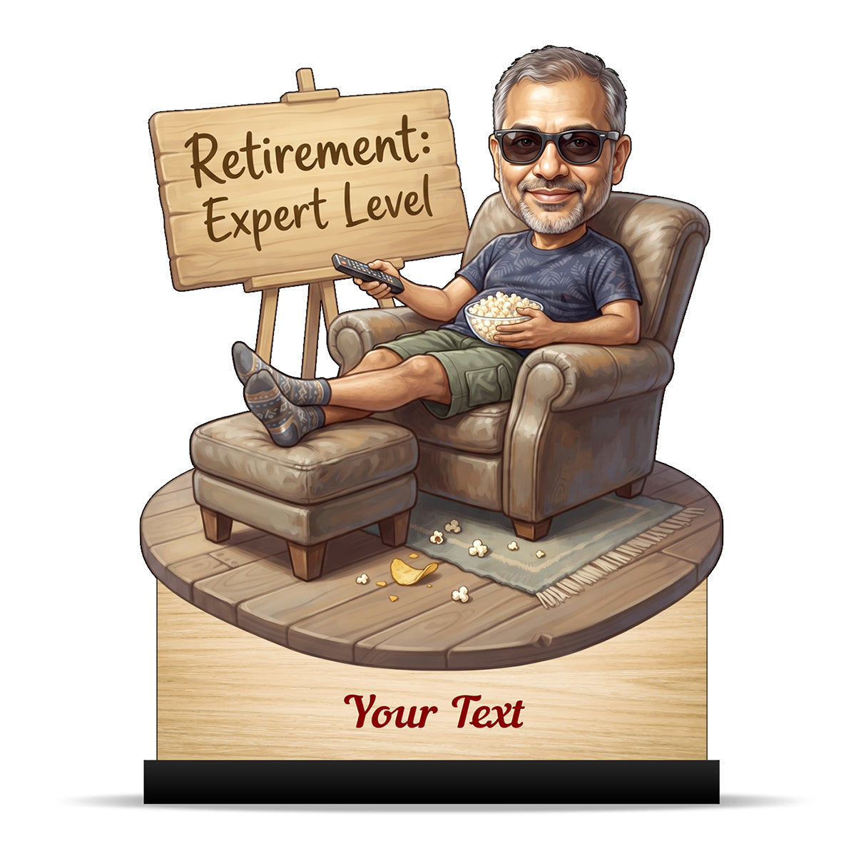 Personalized Male Retirement Caricature C1043