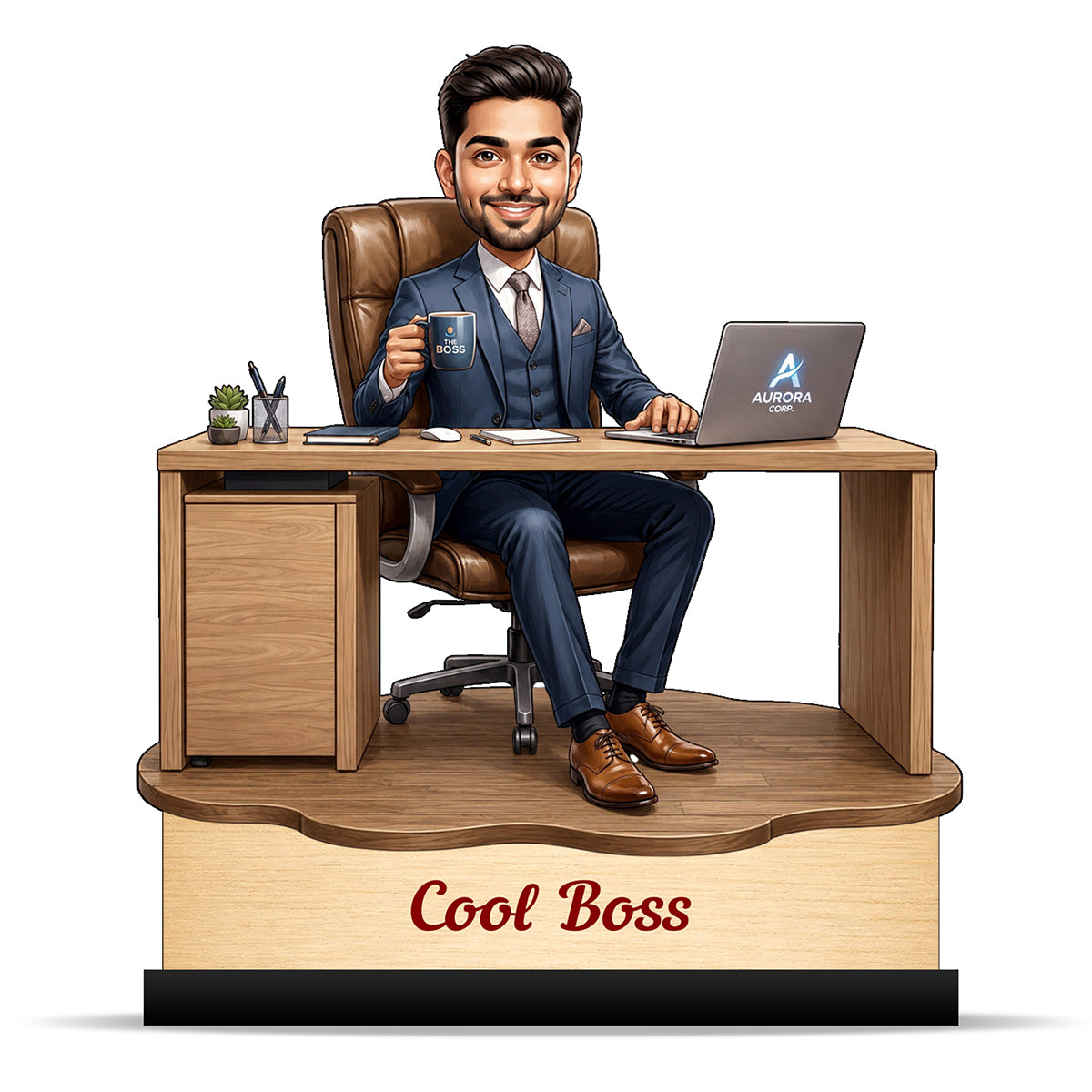 Personalized Cool Boss Caricature C821