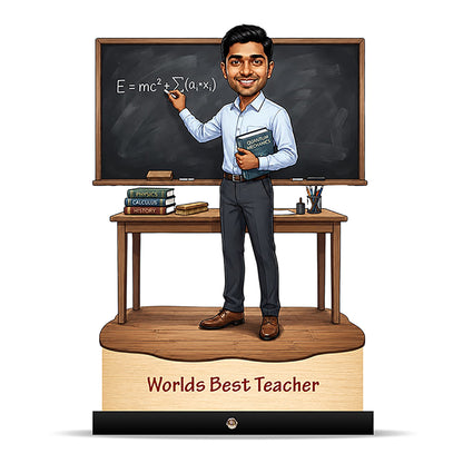 Worlds Best Teacher Caricature C541