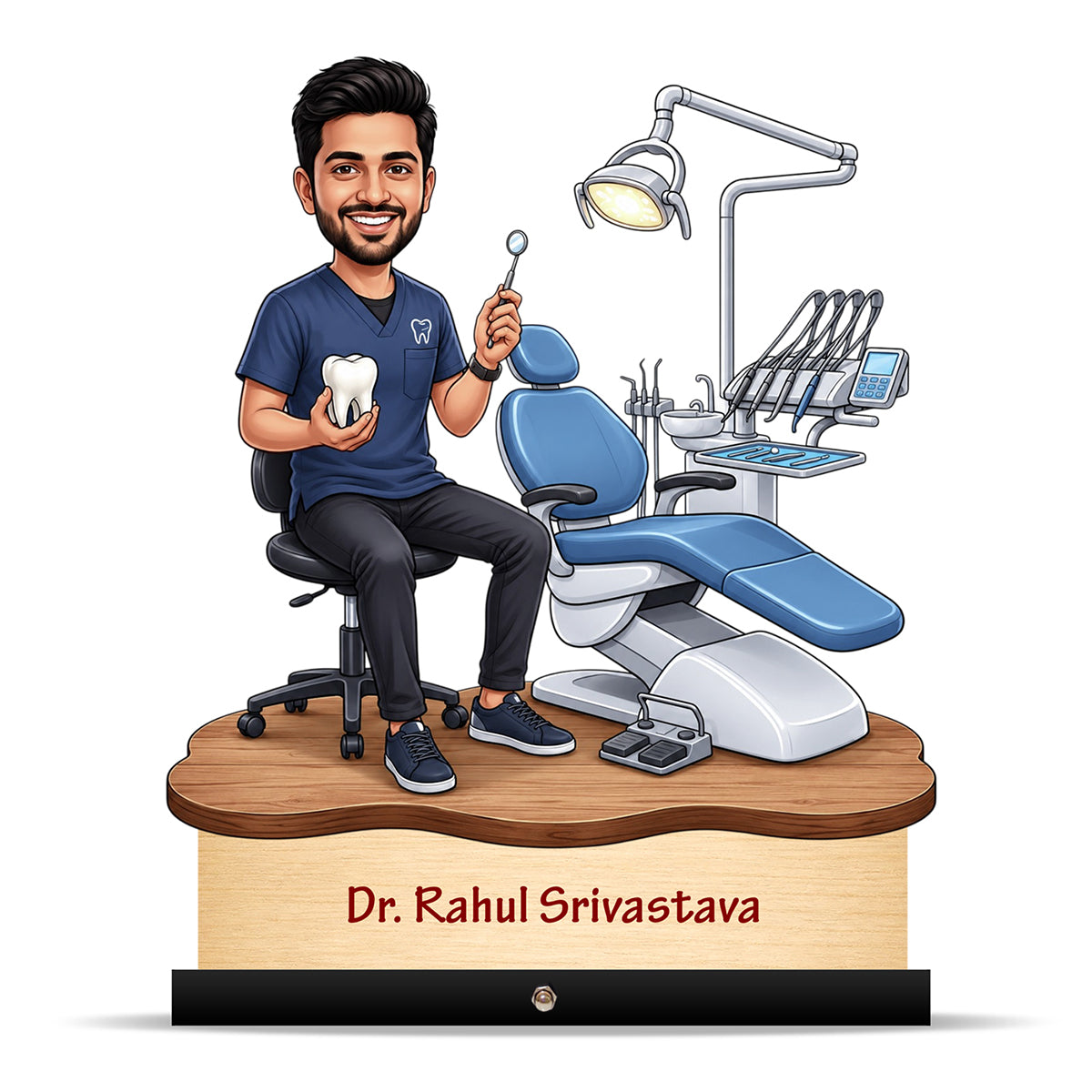 Dentist Doctor Caricature for Male Doctor C574