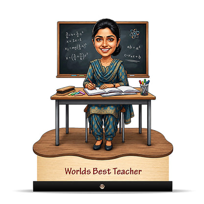 Worlds Best Teacher Caricature C535
