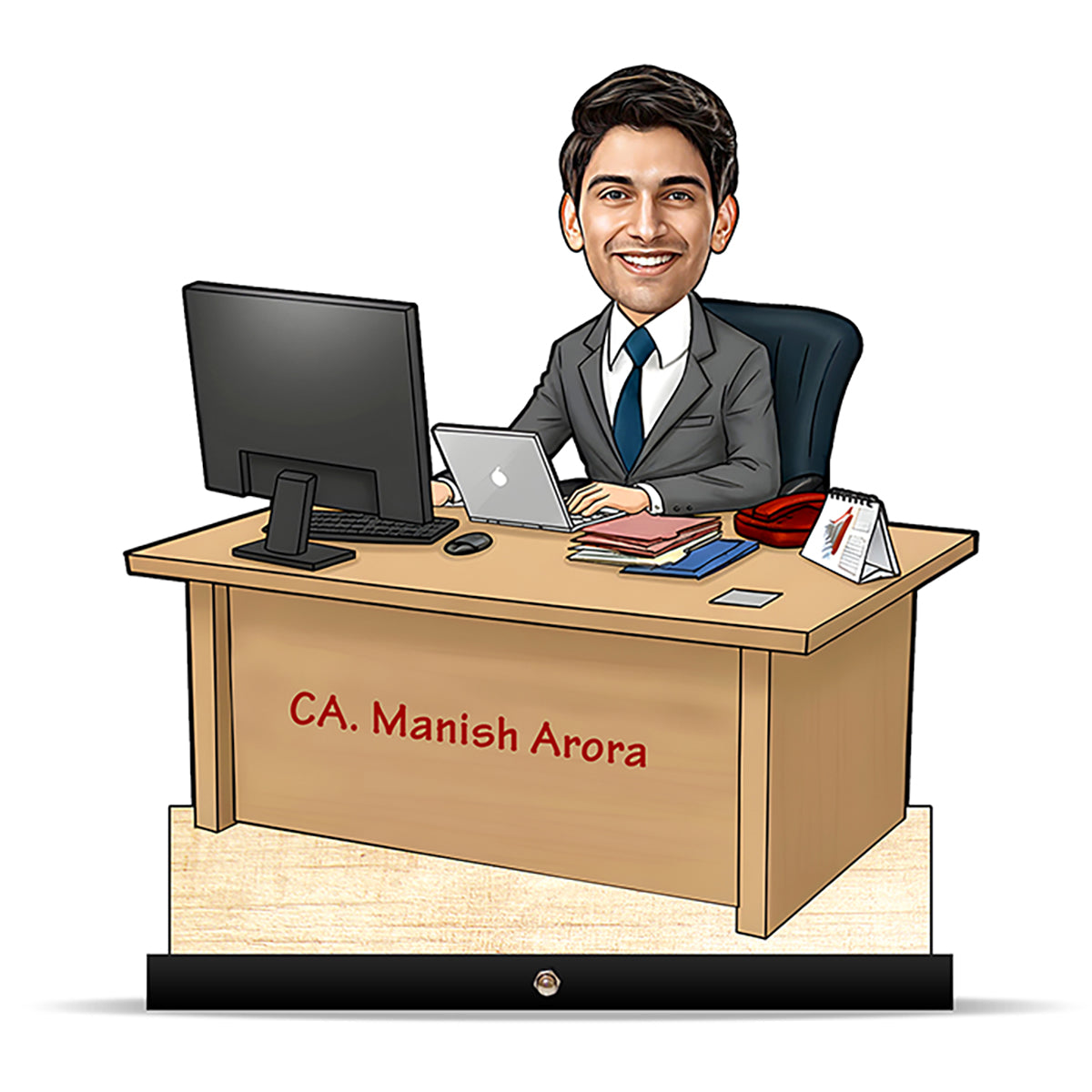 Chartered Accountant CA Caricature C451