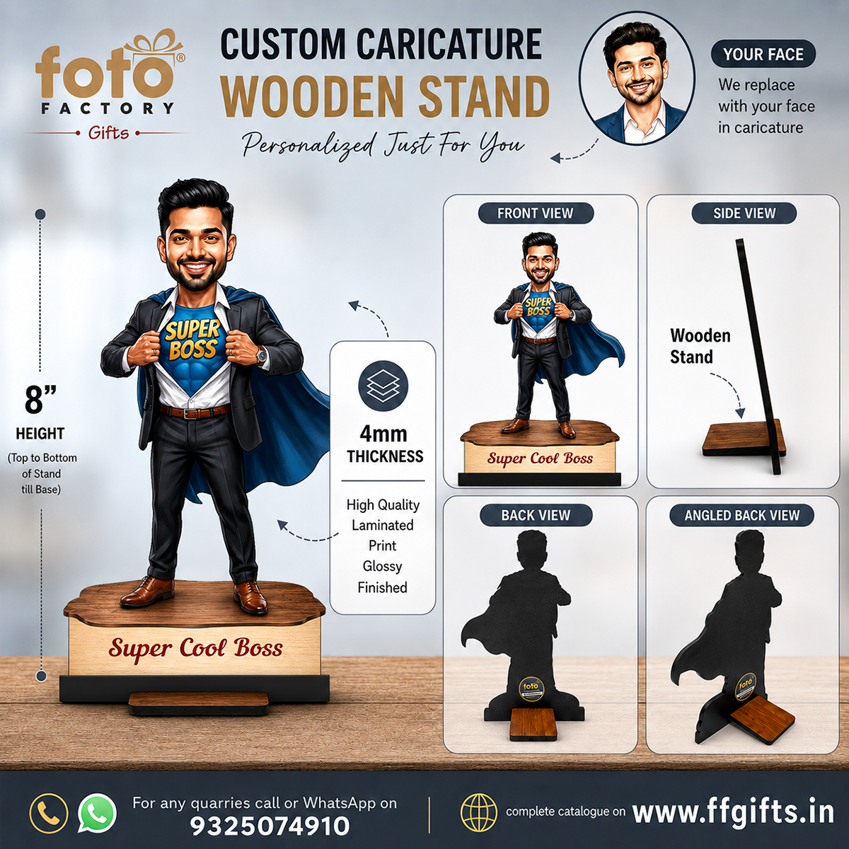 Personalized Female Cool Boss Caricature C859