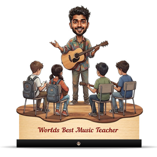 Worlds Best Music Teacher Caricature C505